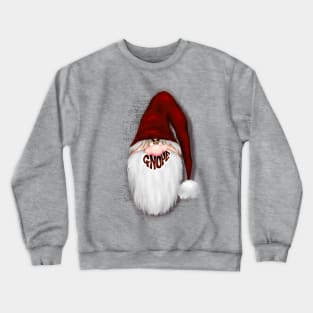 Nope Grumpy Santa Gnome, a.k.a. Gnope Character Crewneck Sweatshirt